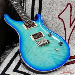 Paul Reed Smith PRS Wild West Guitars Special Run CE 24 Painted Black Neck 57/08 Covered Pickups Makena Blue 7.30 LBS - Image 6