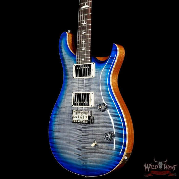 Paul Reed Smith PRS Wild West Guitars Special Run CE 24 Painted Black Neck 57/08 Covered Pickups Faded Grey Black Blue Burst 7.65 LBS - Image 2