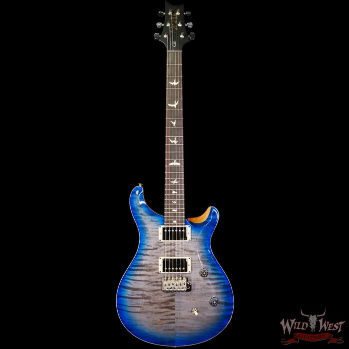 Paul Reed Smith PRS Wild West Guitars 2023 Special Run CE 24 Painted Black Neck 57/08 Pickups Faded Grey Black Blue Burst - Image 3