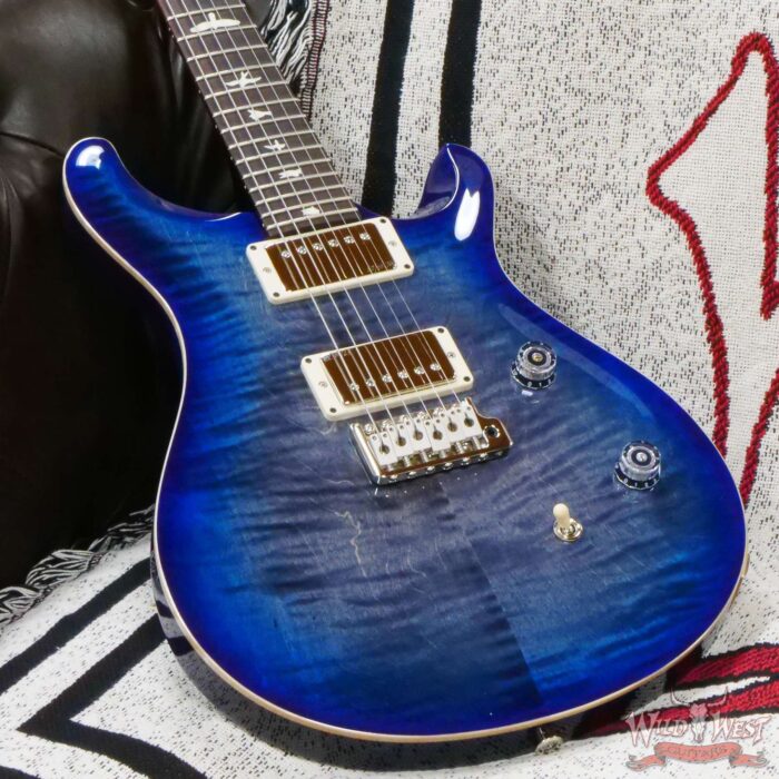 Paul Reed Smith PRS Wild West Guitars Special Run CE 24 Painted Black Neck 57/08 Covered Pickups Faded Grey Black Blue Burst 7.65 LBS - Image 6