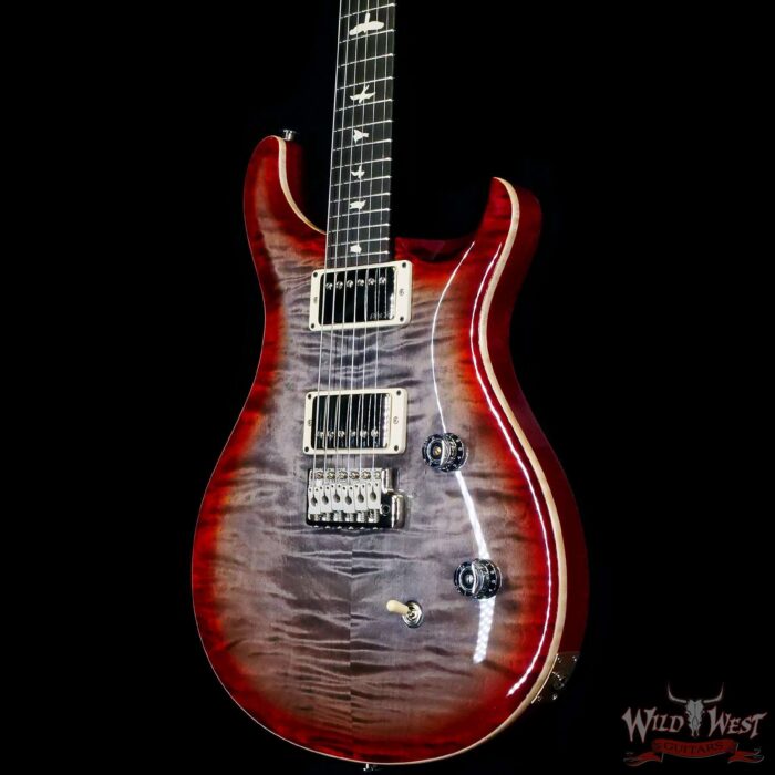 Paul Reed Smith PRS Wild West Guitars Special Run CE 24 Painted Black Neck 57/08 Covered Pickups Faded Grey Black Cherry Burst 7.50 LBS - Image 2