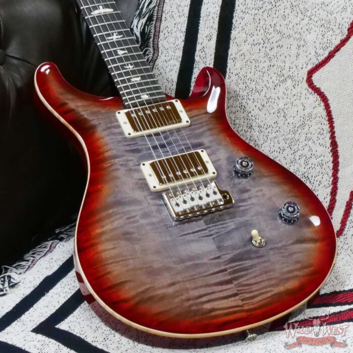 Paul Reed Smith PRS Wild West Guitars Special Run CE 24 Painted Black Neck 57/08 Covered Pickups Faded Grey Black Cherry Burst 7.50 LBS - Image 6