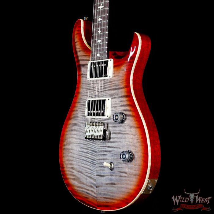 Paul Reed Smith PRS Wild West Guitars Special Run CE 24 Painted Black Neck 57/08 Covered Pickups Faded Grey Black Cherry Burst 7.55 LBS - Image 2