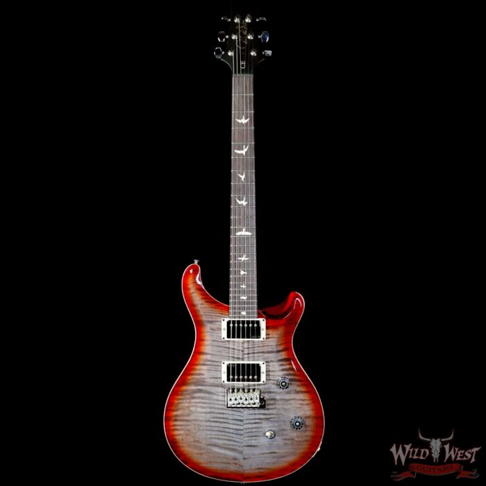 Paul Reed Smith PRS Wild West Guitars Special Run CE 24 Painted Black Neck 57/08 Covered Pickups Faded Grey Black Cherry Burst 7.55 LBS - Image 3
