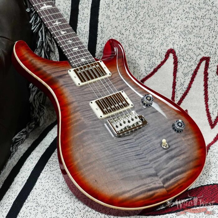 Paul Reed Smith PRS Wild West Guitars Special Run CE 24 Painted Black Neck 57/08 Covered Pickups Faded Grey Black Cherry Burst 7.55 LBS - Image 6