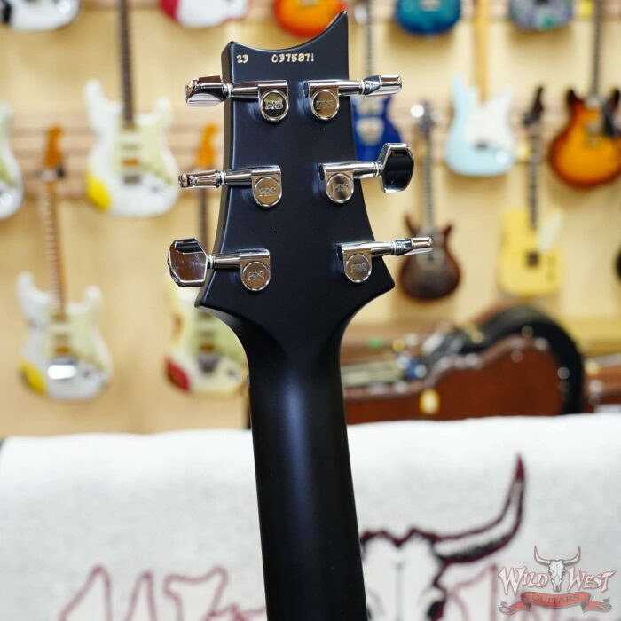 Paul Reed Smith PRS Wild West Guitars Special Run CE 24 Painted Black Neck 57/08 Covered Pickups Makena Blue 7.80 LBS - Image 8
