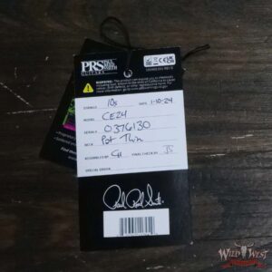 Paul Reed Smith PRS Wild West Guitars Special Run CE 24 Painted Black Neck 57/08 Covered Pickups Makena Blue 7.45 LBS - Image 10