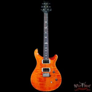 Paul Reed Smith PRS Wild West Guitars 2023 Special Run CE 24 Painted Black Neck 57/08 Pickups Orange - Image 3