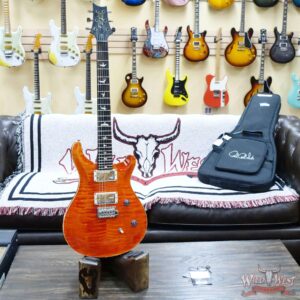 Paul Reed Smith PRS Wild West Guitars 2023 Special Run CE 24 Painted Black Neck 57/08 Pickups Orange - Image 5