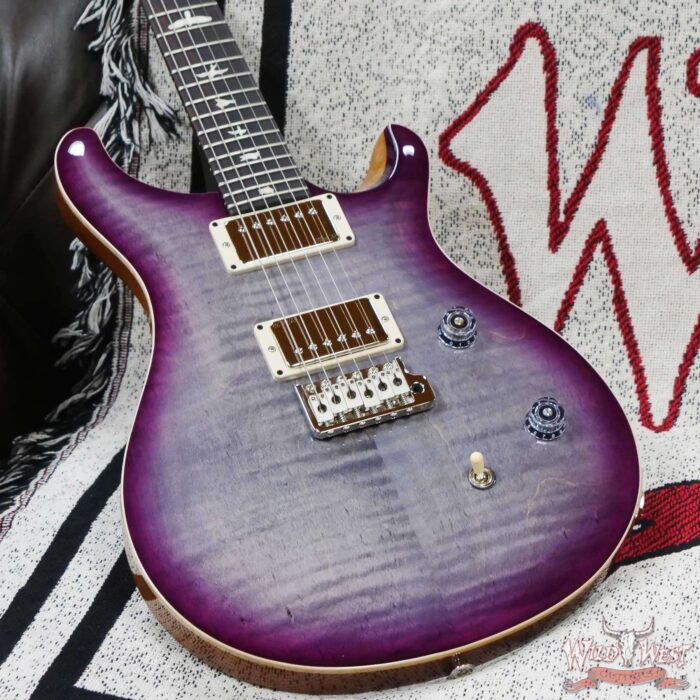 Paul Reed Smith PRS Wild West Guitars 2023 Special Run CE 24 Painted Black Neck 57/08 Pickups Faded Grey Black Purple Burst - Image 7