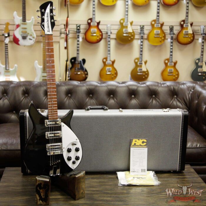 2017 Rickenbacker 350V63 Rosewood Fingerboard Black - Image 3