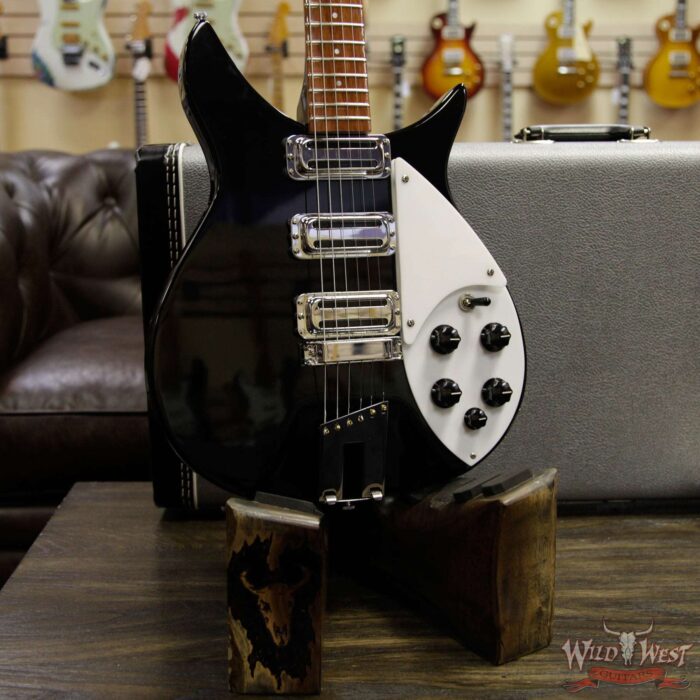 2017 Rickenbacker 350V63 Rosewood Fingerboard Black - Image 5