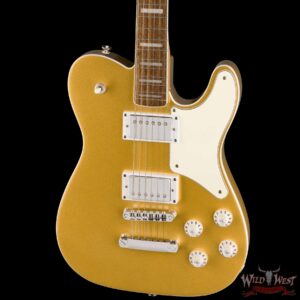 Squier Limited Edition Paranormal Troublemaker Telecaster Deluxe Laurel Fingerboard Aztec Gold - Image 2