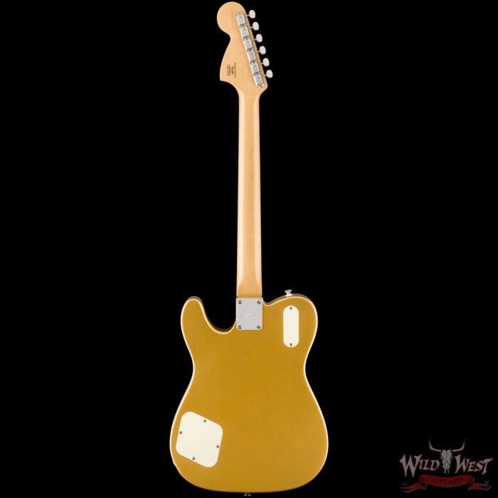 Squier Limited Edition Paranormal Troublemaker Telecaster Deluxe Laurel Fingerboard Aztec Gold - Image 4