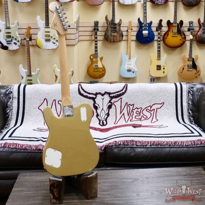Squier Limited Edition Paranormal Troublemaker Telecaster Deluxe Laurel Fingerboard Aztec Gold - Image 10