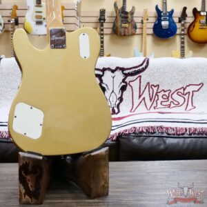 Squier Limited Edition Paranormal Troublemaker Telecaster Deluxe Laurel Fingerboard Aztec Gold - Image 12