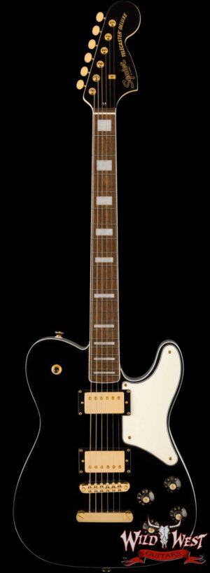 Squier Limited Edition Paranormal Troublemaker Telecaster Deluxe Laurel Fingerboard Black Gold Hardware