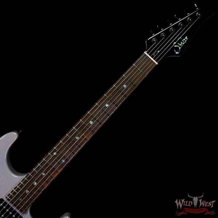 Suhr Custom White Limba Standard HSH Ziricote Fingerboard Mountain Grey - Image 4
