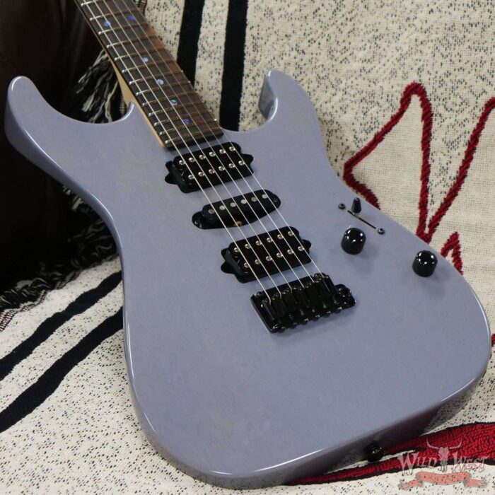 Suhr Custom White Limba Standard HSH Ziricote Fingerboard Mountain Grey - Image 8
