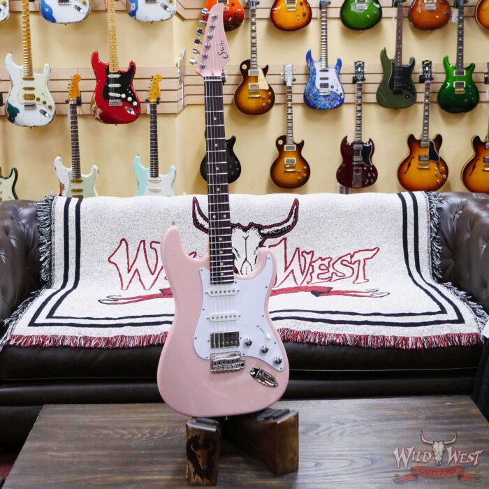 Suhr Custom Classic S HSS Rosewood Fingerboard Matching Color Headstock Shell Pink - Image 6