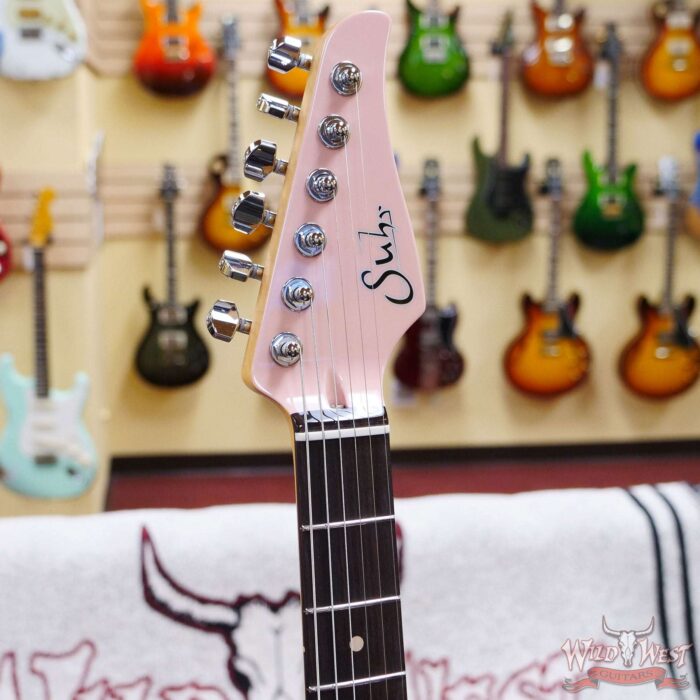Suhr Custom Classic S HSS Rosewood Fingerboard Matching Color Headstock Shell Pink - Image 7