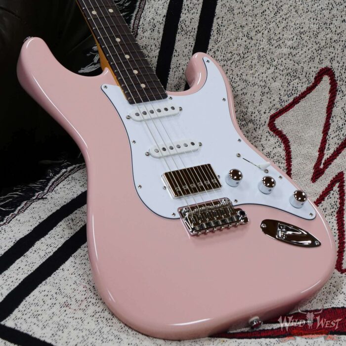 Suhr Custom Classic S HSS Rosewood Fingerboard Matching Color Headstock Shell Pink - Image 8