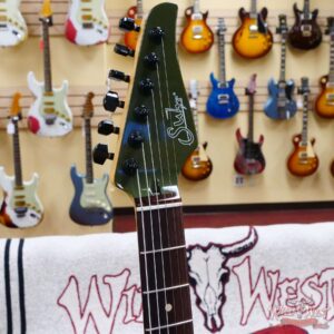 Suhr Custom Classic S HSS Rosewood Fingerboard Matching Color Headstock Dark Forest Green2 - Image 7