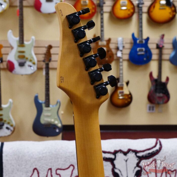 Suhr Custom Classic S HSS Rosewood Fingerboard Matching Color Headstock Dark Forest Green2 - Image 10