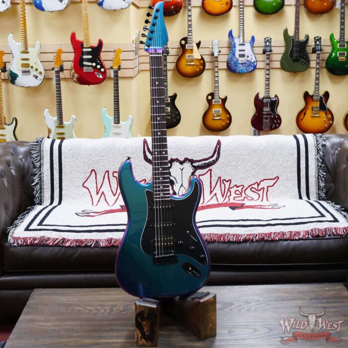 Suhr Custom Classic S HSS Rosewood Fingerboard Matching Color Headstock Black Hardware Prism - Image 6