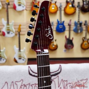Suhr Custom Classic S HSS Rosewood Fingerboard Matching Color Headstock Black Cherry Metallic - Image 7