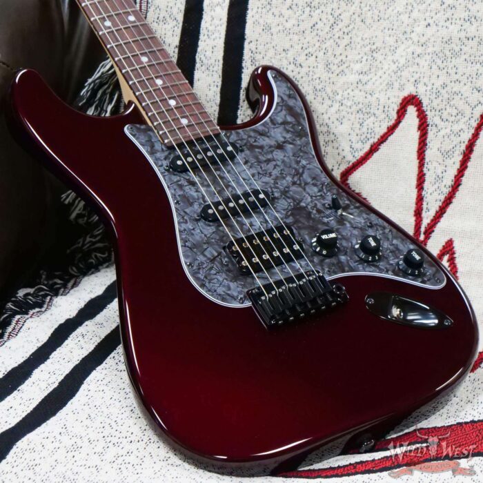 Suhr Custom Classic S HSS Rosewood Fingerboard Matching Color Headstock Black Cherry Metallic - Image 8