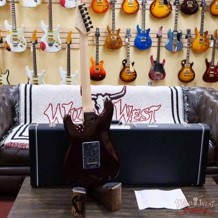Suhr Custom Classic S HSS Rosewood Fingerboard Matching Color Headstock Black Cherry Metallic - Image 9