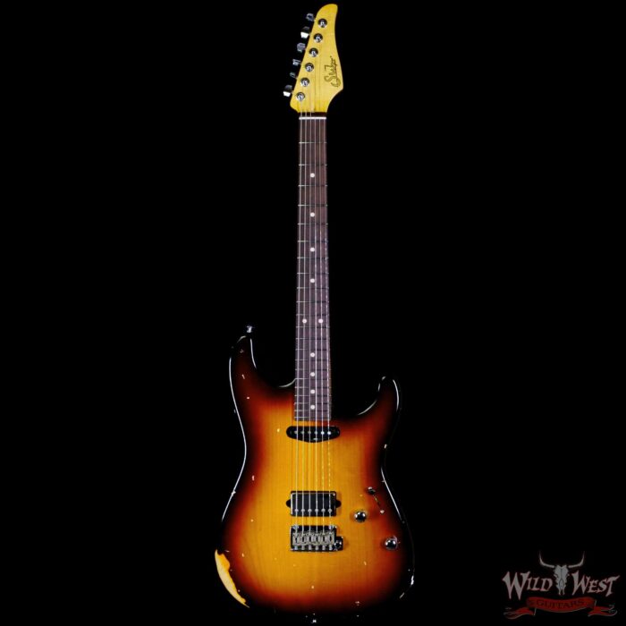 Suhr Custom Classic S Antique SH Indian Rosewood Fingerboard 2 Tone Tobacco Burst - Image 3