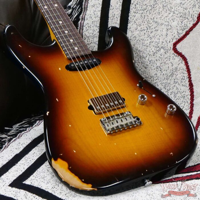 Suhr Custom Classic S Antique SH Indian Rosewood Fingerboard 2 Tone Tobacco Burst - Image 8