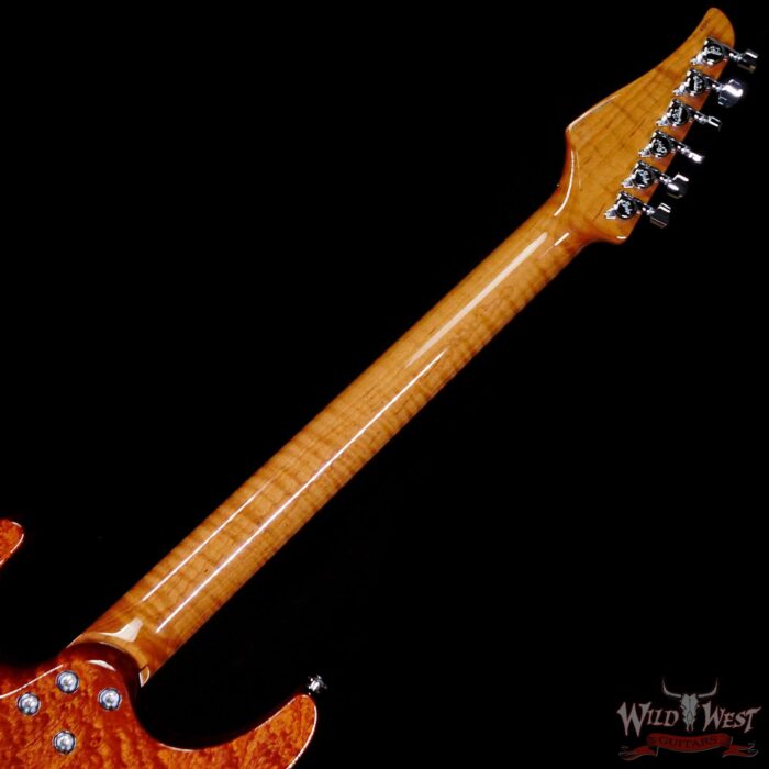 Suhr Custom Modern HSH Floyd Quilt Maple Top Roasted Flame Maple Neck Ebony Board Fireburst - Image 5