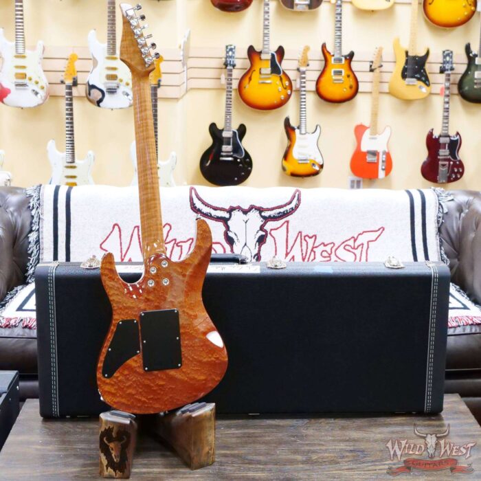 Suhr Custom Modern HSH Floyd Quilt Maple Top Roasted Flame Maple Neck Ebony Board Fireburst - Image 9