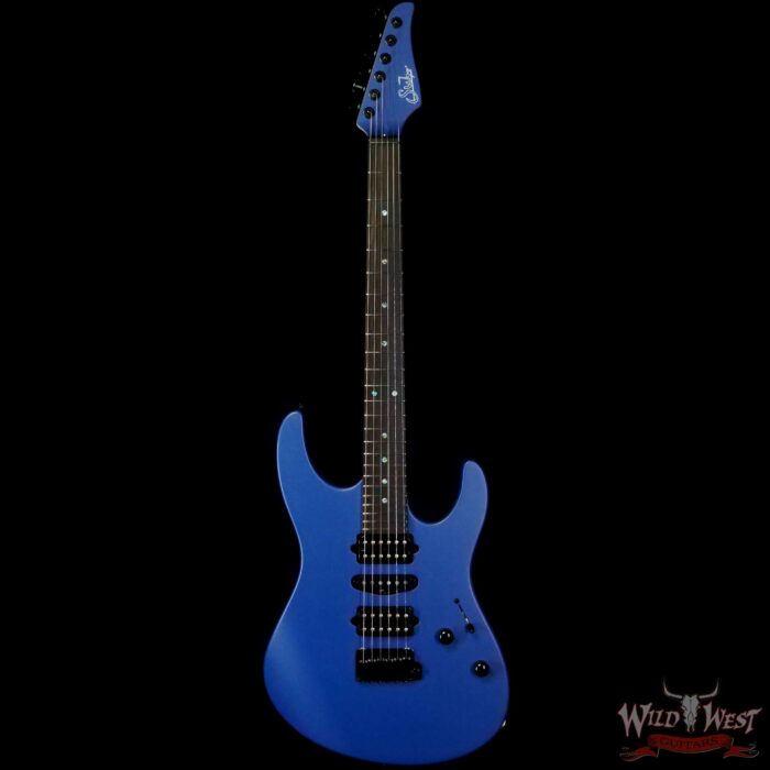 Suhr Limited Edition Modern Terra HSH Basswood Body Maple Top Ebony Fingerboard Deep Sea Blue - Image 3