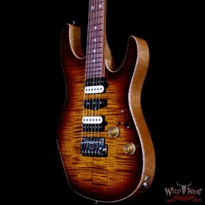 Suhr Custom Modern HSH with Blower Switch Flame Maple Top Bengal Burst 7.30 LBS - Image 2