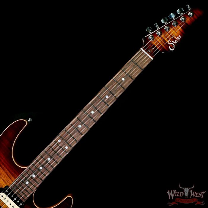 Suhr Custom Modern HSH with Blower Switch Flame Maple Top Bengal Burst 7.40 LBS - Image 4
