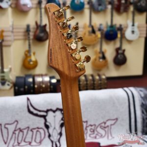 Suhr Custom Modern HSH Flame Maple Top Genuine Mahogany Body & Neck Indian Rosewood Fingerboard Magenta Pink Stain 7.30 LBS - Image 10