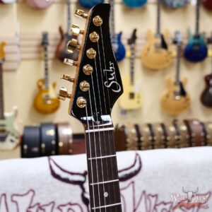 Suhr Custom Modern HSS Flame Maple Top Genuine Mahogany Body & Neck Indian Rosewood Fingerboard Magenta Pink 7.60 LBS - Image 7