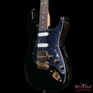 Suhr Custom Classic S HSS Rosewood Fingerboard Matching Color Headstock Gold Hardware Black 8.00 LBS - Image 2