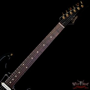 Suhr Custom Classic S HSS Rosewood Fingerboard Matching Color Headstock Gold Hardware Black 8.00 LBS - Image 4