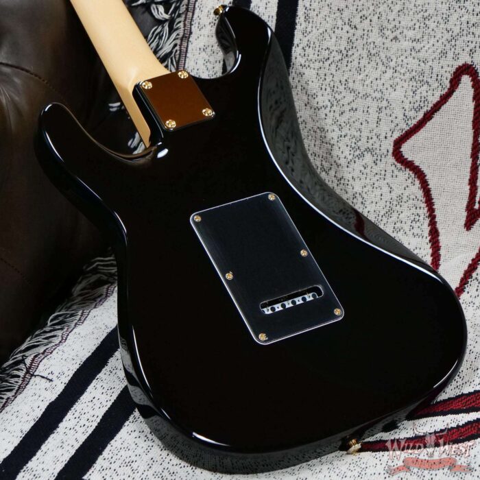 Suhr Custom Classic S HSS Rosewood Fingerboard Matching Color Headstock Gold Hardware Black 8.00 LBS - Image 11