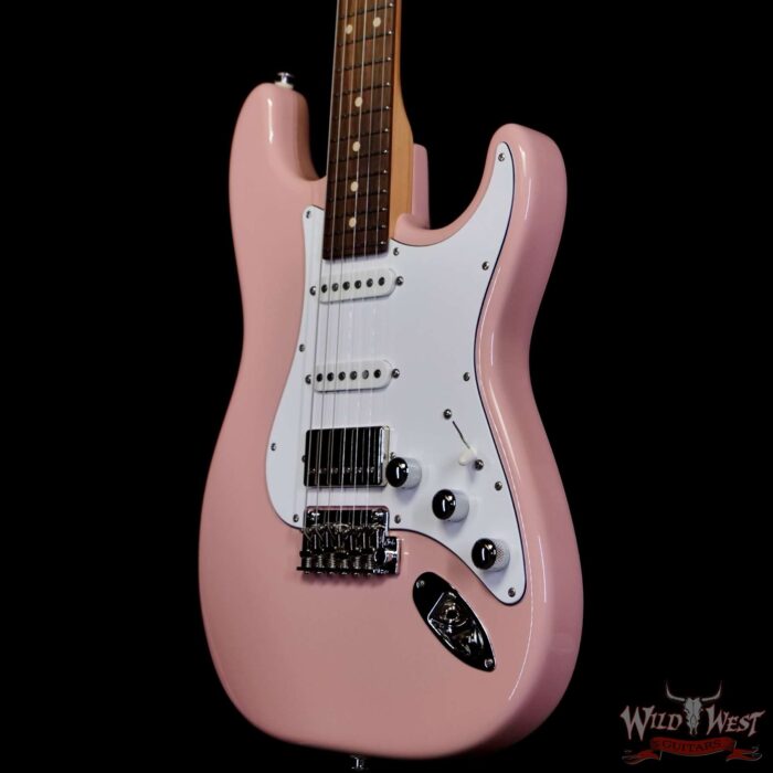 Suhr Custom Classic S HSS Rosewood Fingerboard Matching Color Headstock Shell Pink 8.05 LBS - Image 2