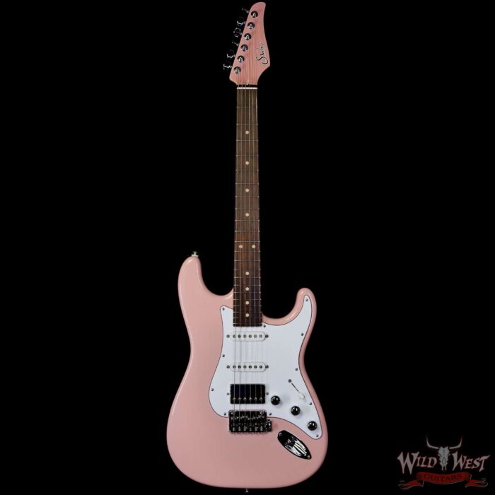 Suhr Custom Classic S HSS Rosewood Fingerboard Matching Color Headstock Shell Pink 8.05 LBS - Image 3