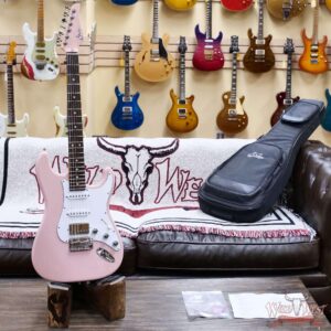 Suhr Custom Classic S HSS Rosewood Fingerboard Matching Color Headstock Shell Pink 8.05 LBS - Image 6