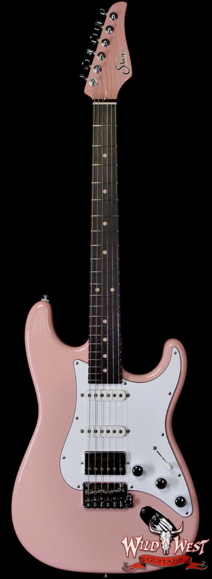 Suhr Custom Classic S HSS Rosewood Fingerboard Matching Color Headstock Shell Pink 8.00 LBS - Image 1