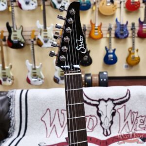 Suhr Custom Set Neck Modern HSH Flame Maple Top Blower Switch 24 Stainless Steel Jumbo Frets Bahama Blue 6.95 lbs - Image 7
