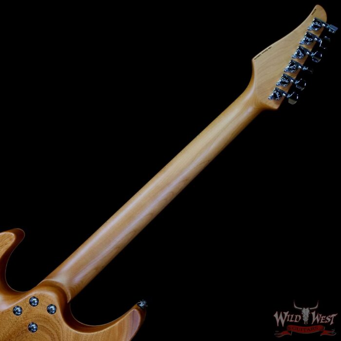 Suhr Custom Modern HSH Flame Top Genuine Mahogany Body Roasted Maple Neck Satin Honey Burst 7.70 LBS - Image 5